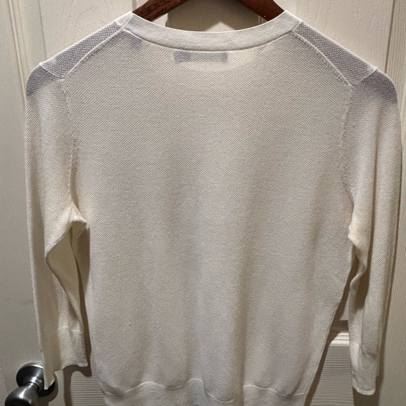VINCE 100% Cotton Lightweight Knit Sweater – Ivory – Size S🤍 - Picture 5 of 8